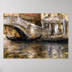 Chase - Gondolas Along Venetian Canal, 1913 Poster