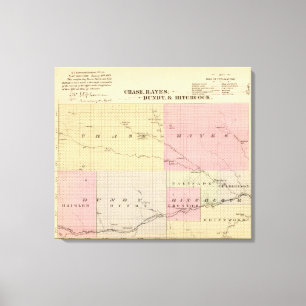 Chase, Hayes, Dundy, and Hitchcock, Nebraska Canvas Print