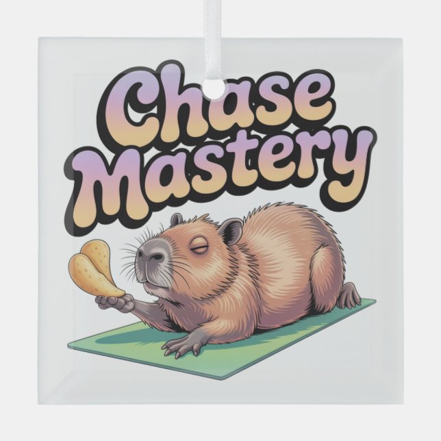 Chase Mastery Glass Tree Decoration (Front)