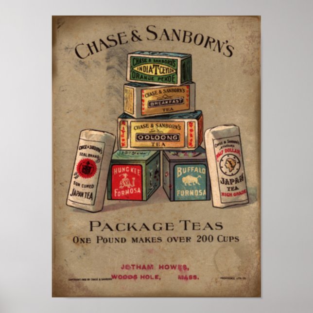 Chase & Sanborn's Tea Poster (Front)