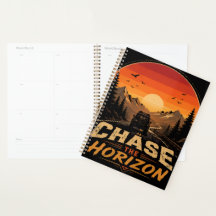 Chase the Horizon Vintage Retro Sunset