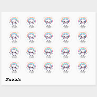 Chase the Rainbow and Find Your Happy Classic Round Sticker