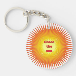 “Chase the Sun” Double-Sided Acrylic Keychain