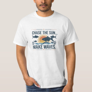 Chase the Sun, Make Waves – Ocean Life Sunset Tee