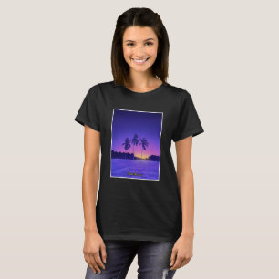 Chase the Sun – Tropical Palm Tree Sunset Vibe T-Shirt
