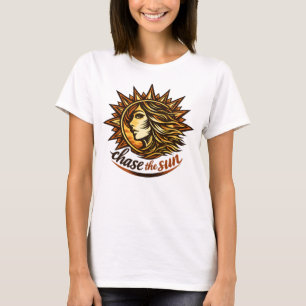 Chase the Sun Woman Inner Light Freedom Feminine T-Shirt