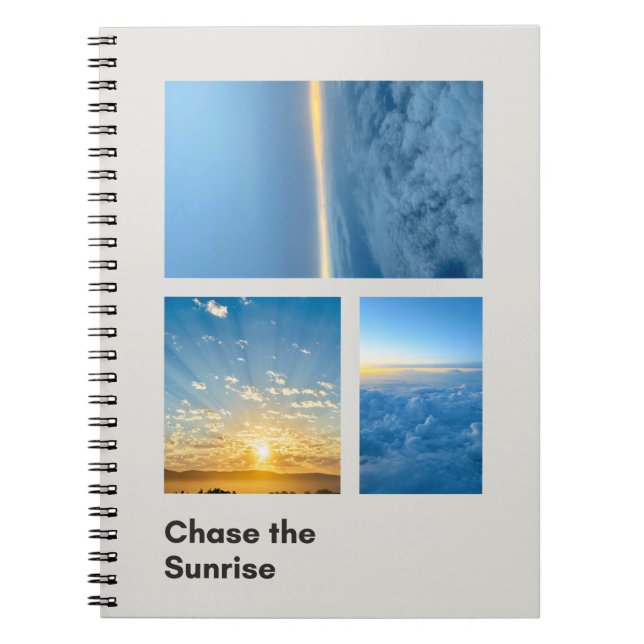Chase the Sunrise Notebook (Front)