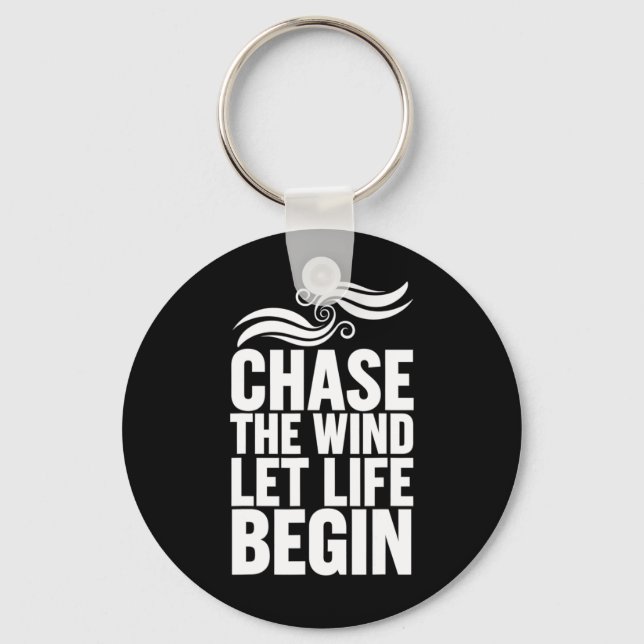 Chase The Wind Let Life Begin Equestrians &amp; Ho Key Ring (Front)