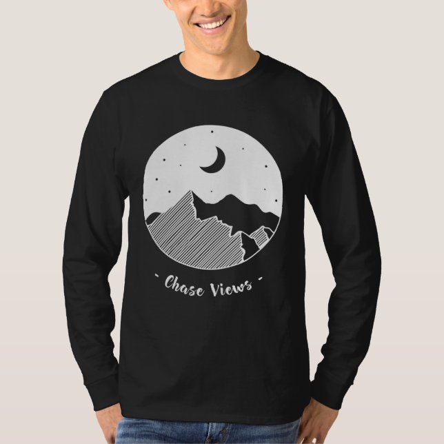 Chase Views Adventure Explore  Camping T-Shirt (Front)