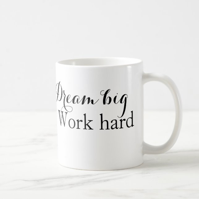"Chase Your Dreams, Achieve with Effort" Coffee Mug (Right)