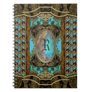 Chasecoeur Victorian Monogram Spiral Notebook