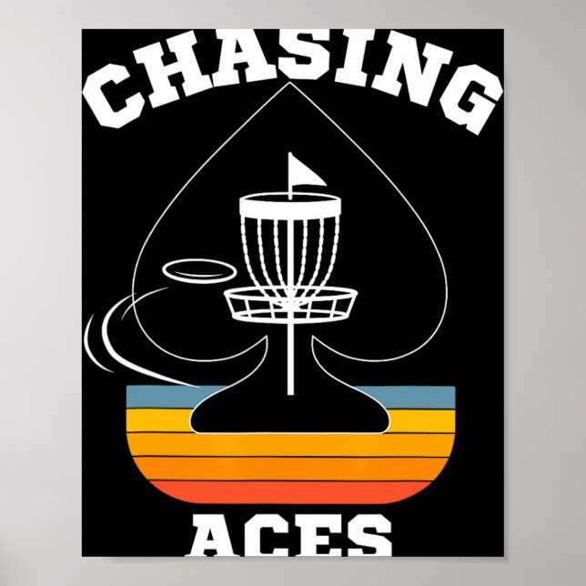Chasing Aces Disc Golf Target Sports Apparel Men W Poster (Front)