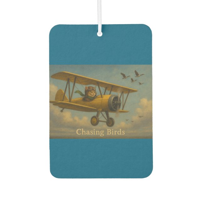 Chasing Birds Air Freshener (Front)