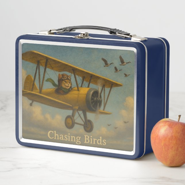 Chasing Birds Metal Lunchbox (In Situ)