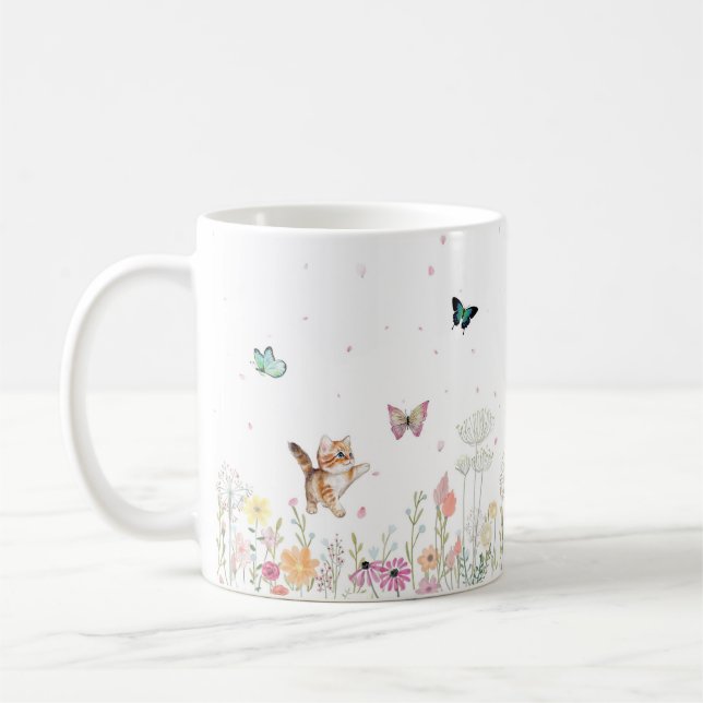 Chasing Butterflies Coffee Mug (Left)