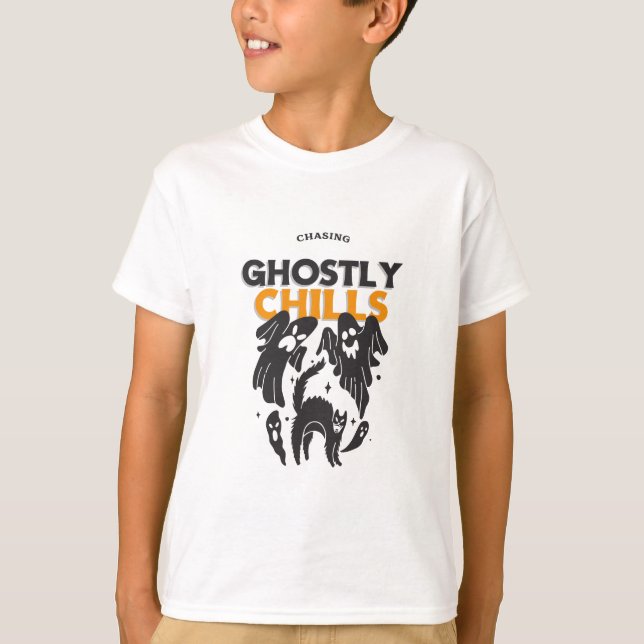 Chasing Ghostly Chills T-Shirt (Front)