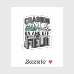 Chasing Goals Soccer Vintage Field Shirt Design_1
