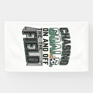 Chasing Goals Soccer Vintage Field Shirt Design_1 Banner