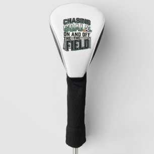 Chasing Goals Soccer Vintage Field Shirt Design_1 Golf Head Cover