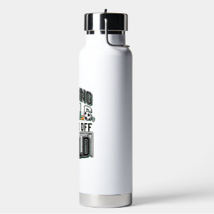 Chasing Goals Soccer Vintage Field Shirt Design_1 Water Bottle