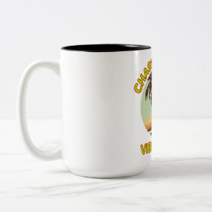 Chasing Good Vibes Only – Retro Two-Tone Mug, Coffee Mug