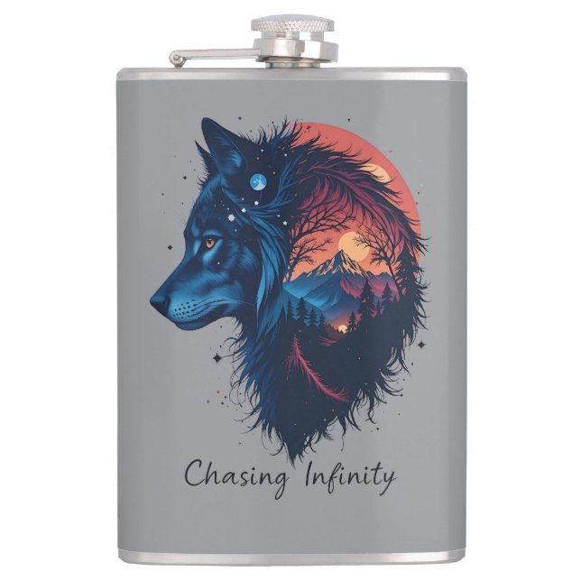Chasing Infinity Hip Flask (Front)