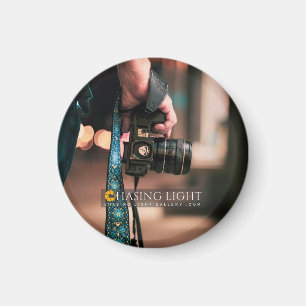 'Chasing Light Gallery' Circle Magnet