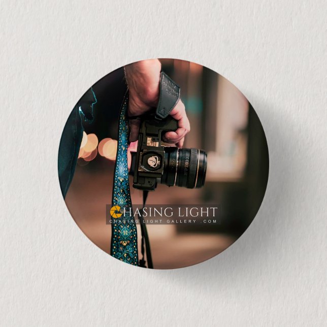 'Chasing Light Gallery' Round Button (Front)