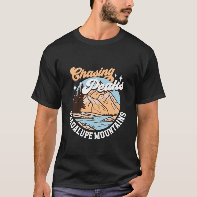 Chasing Peaks - Guadalupe Mountains T-Shirt (Front)