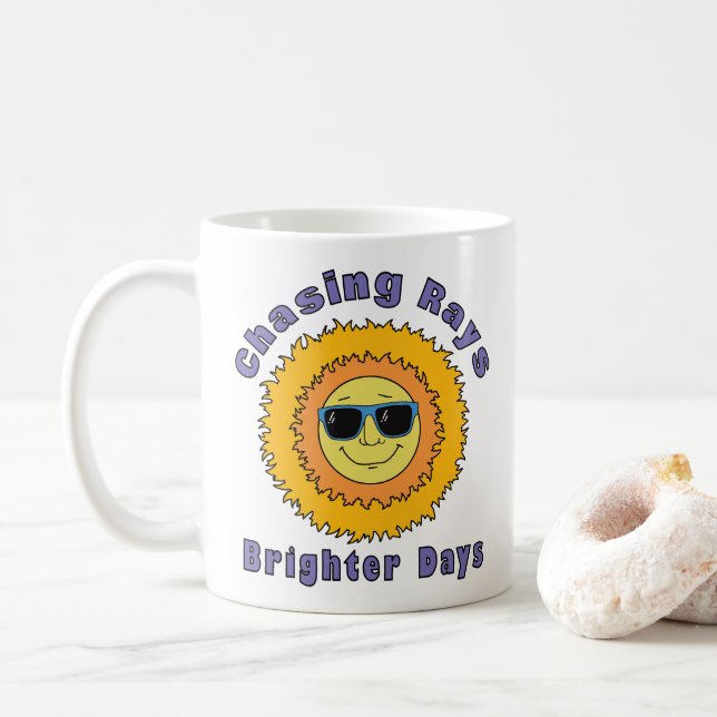 Chasing Rays Coffee Mug (With Donut)
