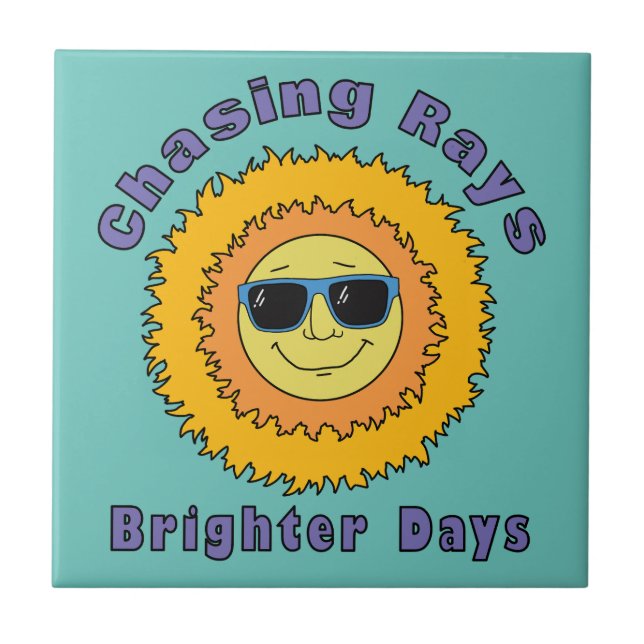 Chasing Rays Tile (Front)