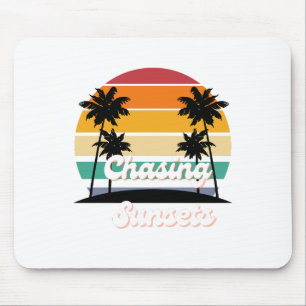 chasing sunset mouse pad