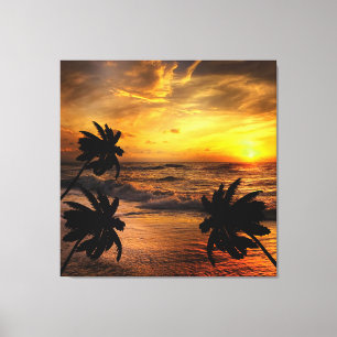 CHASING SUNSETS OCEAN SCENERY NATURE CANVAS PRINT