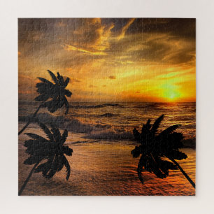 CHASING SUNSETS OCEAN SCENERY NATURE JIGSAW PUZZLE