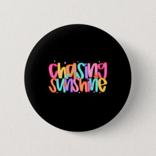 Chasing Sunshine Hawaii Beach Seashell Funny Summe 6 Cm Round Badge