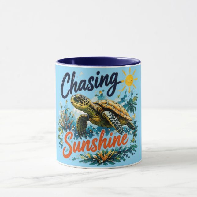Chasing Sunshine Turtle Mug (Center)