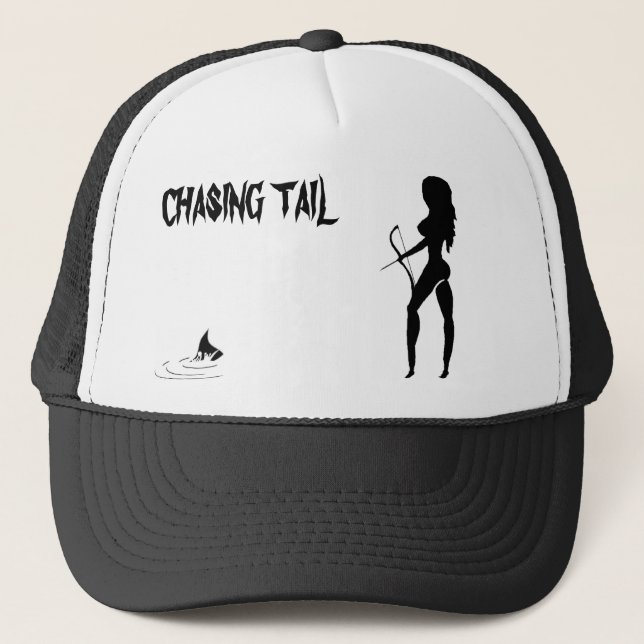 Chasing Tail - truckers hat (Front)
