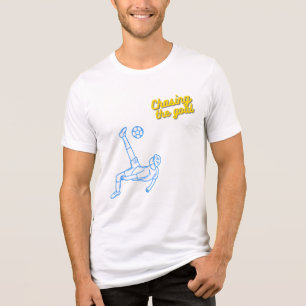 Chasing the Goal   Motivational Sports Design for  Tri-Blend Shirt