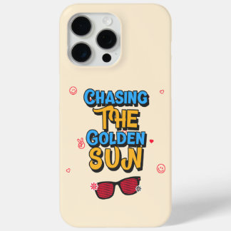 Chasing the Golden Sun iPhone 15 Pro Max Case