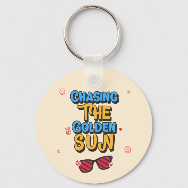 Chasing the Golden Sun Key Ring (Front)
