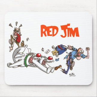 Chasing the postman mousepad