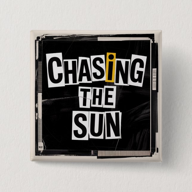 Chasing The Sun 15 Cm Square Badge (Front)