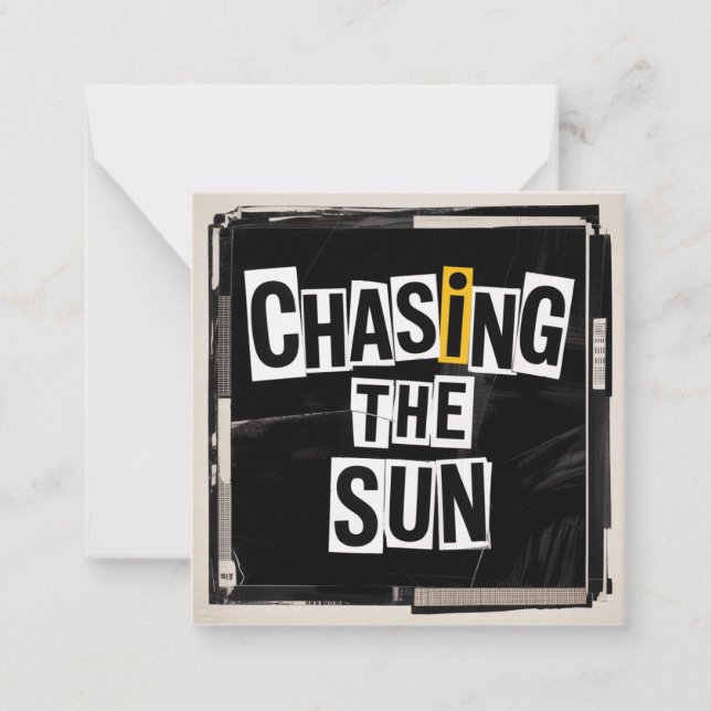 Chasing The Sun Card (Front)