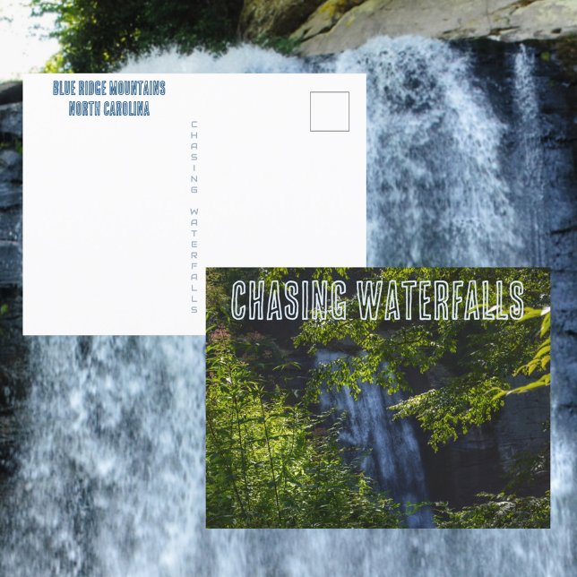 Chasing Waterfalls Blue Ridge Mountains N Carolina Postcard (Creator Uploaded)