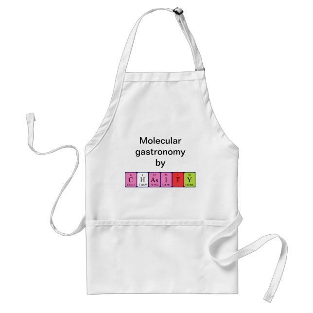 Chasity periodic table name apron (Front)