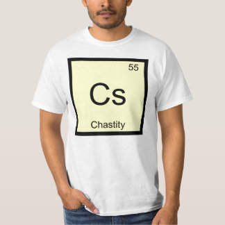 Chastity Name Chemistry Element Periodic Table T-Shirt