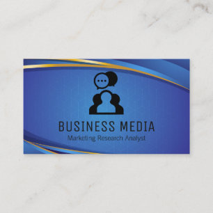 Chat Bubbles Modern Background Business Card