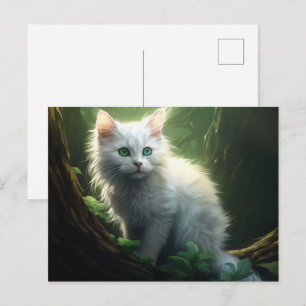 Chat Foret 6 Postcard