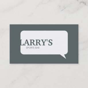 Chat Logo in Grey II Business Card