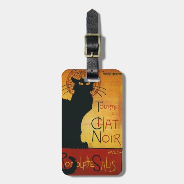 Chat Noir - Black Cat Luggage Tags (Front Vertical)